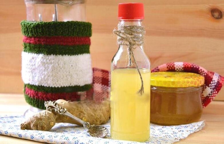 Ingwertinktur mit Zitrone und Honig für die Potenz